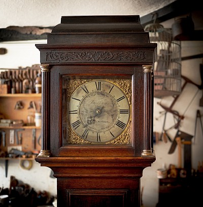 Thirty hour longcase clock.